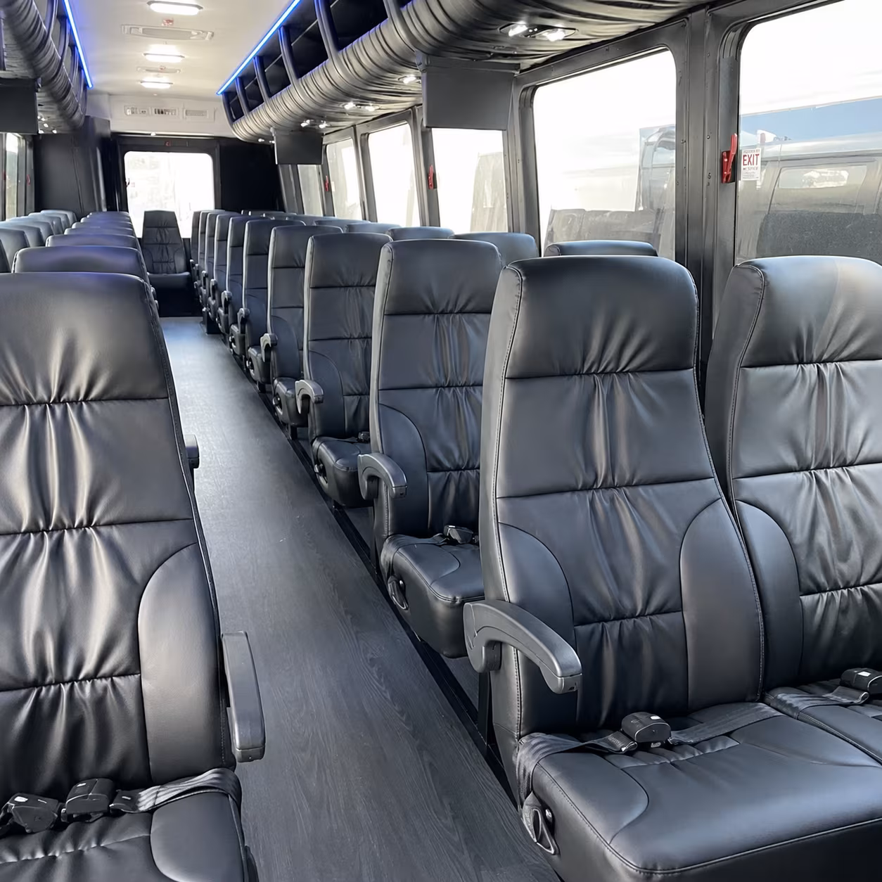 burlington sporting event transportation onboard seating