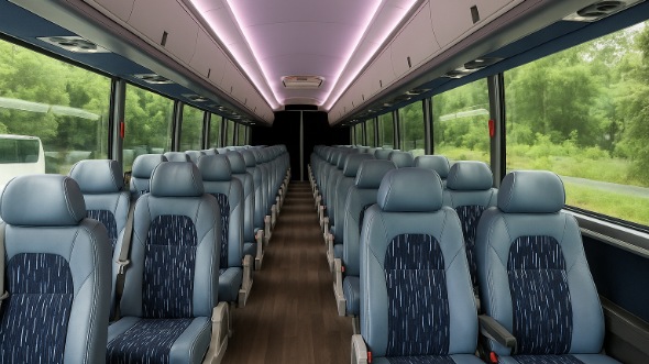Interior of Charter Bus Company Burlington's 28 Passenger Mini bus in Burlington