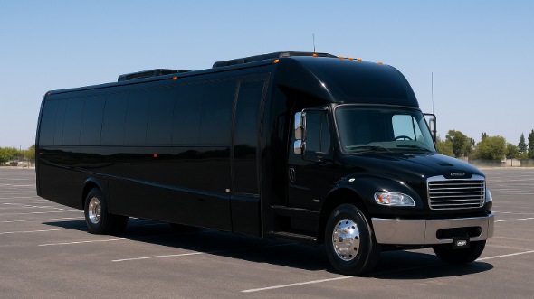 Exterior of Charter Bus Company Winston-Salem's 30 Passenger Minibus in Winston-Salem