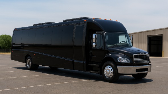 Exterior of Charter Bus Company Burlington's 35 Passenger Minibus in Burlington