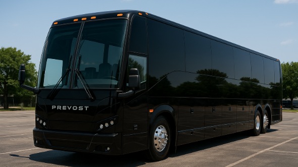 Exterior of Charter Bus Company Burlington's 50 Passenger Charter Bus in Burlington
