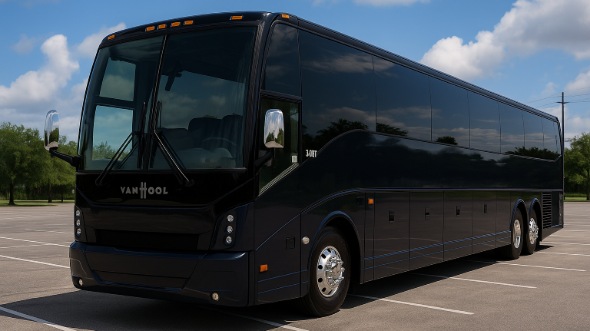 Exterior of Charter Bus Company Burlington's 56 Passenger Charter Bus in Burlington