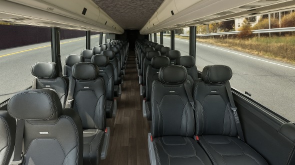 burlington 15 passenger minibus inside