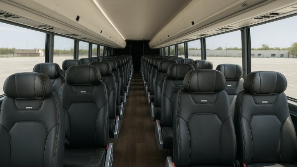 burlington 18 passenger minibus inside