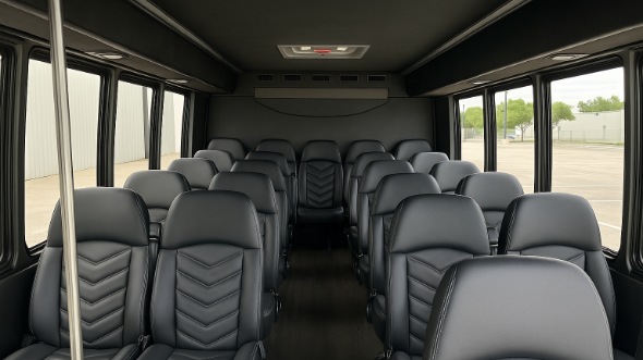 burlington 28 passenger minibus inside