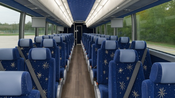 burlington 54 passenger charter bus rental