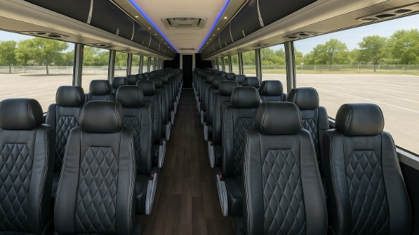 burlington 56 passenger charter bus rental