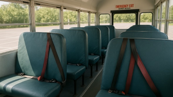 burlington school bus rental inside